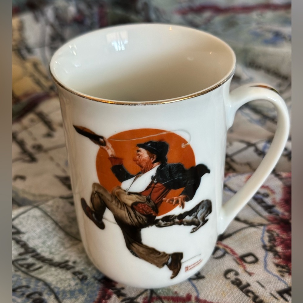 Norman Rockwell dainty cup “The Hobo”